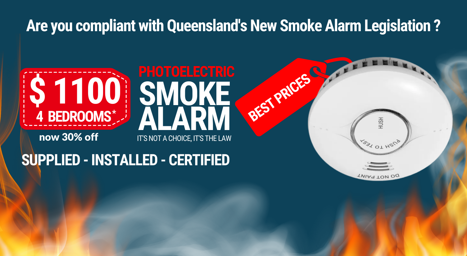 Lawson Air Installation Offer Queensland Smoke Alarm Legislation